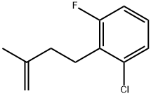 4-(2-CHLORO-6-FLUOROPHENYL)-2-METHYL-1-BUTENE 结构式