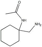 N-[1-(AMINOMETHYL)CYCLOHEXYL]ACETAMIDE 结构式