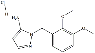 1-(2,3-DIMETHOXYBENZYL)-1H-PYRAZOL-5-AMINE HYDROCHLORIDE 结构式