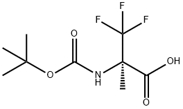 2-[(TERT-BUTOXYCARBONYL)AMINO]-3,3,3-TRIFLUORO-2-METHYLPROPANOIC ACID 结构式