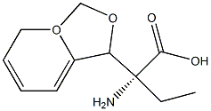 2-(2H-BENZO[3,4-D]1,3-DIOXOLAN-5-YL)(2R)-2-AMINOBUTANOIC ACID 结构式