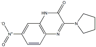 7-NITRO-3-PYRROLIDIN-1-YLQUINOXALIN-2(1H)-ONE 结构式