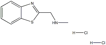 BENZOTHIAZOL-2-YLMETHYL-METHYL-AMINE DIHYDROCHLORIDE 结构式