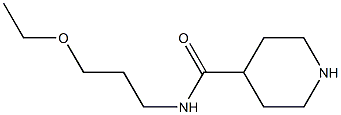 N-(3-ETHOXYPROPYL)PIPERIDINE-4-CARBOXAMIDE 结构式