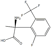 (2S)-2-AMINO-2-[6-FLUORO-2-(TRIFLUOROMETHYL)PHENYL]PROPANOIC ACID 结构式