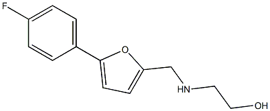 2-(((5-(4-FLUOROPHENYL)-2-FURYL)METHYL)AMINO)ETHANOL 结构式