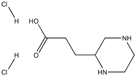 3-哌嗪-1-丙酸盐酸盐 结构式
