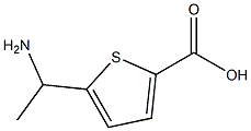 5-(1-AMINO-ETHYL)-THIOPHENE-2-CARBOXYLIC ACID 结构式