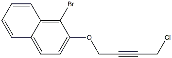 1-BROMO-2-(4-CHLORO-BUT-2-YNYLOXY)-NAPHTHALENE 结构式