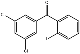 3,5-DICHLORO-2'-IODOBENZOPHENONE 结构式