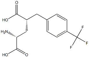 (2R,4R)-2-AMINO-4-(4-TRIFLUOROMETHYL-BENZYL)-PENTANEDIOIC ACID 结构式