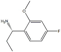 (1S)-1-(4-FLUORO-2-METHOXYPHENYL)PROPYLAMINE 结构式