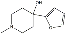 4-(2-FURYL)-4-HYDROXY-1-METHYLPIPERIDINE 结构式