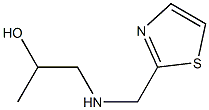 1-[(THIAZOL-2-YLMETHYL)-AMINO]-PROPAN-2-OL 结构式