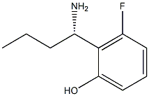 2-((1S)-1-AMINOBUTYL)-3-FLUOROPHENOL 结构式