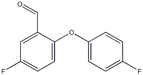 5-氟-2-(4-氟苯氧基)苯甲醛 结构式