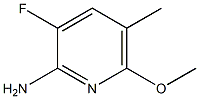 3-FLUORO-6-METHOXY-5-METHYLPYRIDIN-2-AMINE 结构式