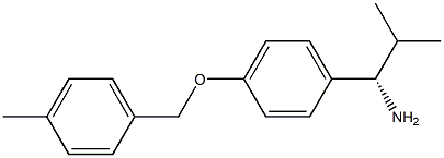 (1S)-2-METHYL-1-(4-[(4-METHYLPHENYL)METHOXY]PHENYL)PROPYLAMINE 结构式