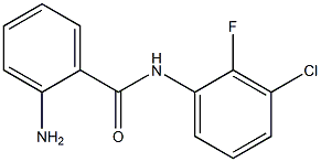 2-AMINO-N-(3-CHLORO-2-FLUOROPHENYL)BENZAMIDE 结构式