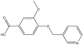 3-METHOXY-4-(PYRIDIN-3-YLMETHOXY)BENZOIC ACID 结构式