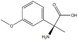 (2S)-2-AMINO-2-(3-METHOXYPHENYL)PROPANOIC ACID 结构式