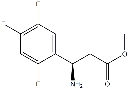 METHYL (3R)-3-AMINO-3-(2,4,5-TRIFLUOROPHENYL)PROPANOATE 结构式