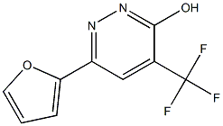 6-(2-FURYL)-3-HYDROXY-4-(TRIFLUOROMETHYL)PYRIDAZINE 结构式