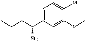 4-((1R)-1-AMINOBUTYL)-2-METHOXYPHENOL 结构式