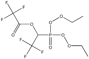 1-(DIETHOXYPHOSPHORYL)-2,2,2-TRIFLUOROETHYL TRIFLUOROACETATE 结构式