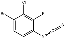 4-溴-3-氯-2-氟苯基异硫氰酸酯 结构式