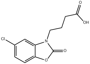 4-(5-CHLORO-2-OXO-BENZOOXAZOL-3-YL)-BUTYRIC ACID 结构式