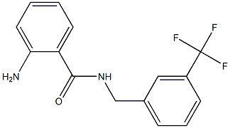 2-AMINO-N-[3-(TRIFLUOROMETHYL)BENZYL]BENZAMIDE 结构式