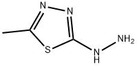 2-肼基-5-甲基-1,3,4-噻二唑 结构式