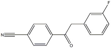 4'-Cyano-2-(3-fluorophenyl)acetophenone 结构式