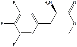 Methyl (2R)-2-amino-3-(3,4,5-trifluorophenyl)propanoate 结构式