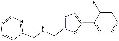 1-(5-(2-FLUOROPHENYL)-2-FURYL)-N-(PYRIDIN-2-YLMETHYL)METHANAMINE 结构式