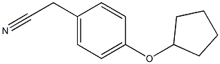 [4-(CYCLOPENTYLOXY)PHENYL]ACETONITRILE 结构式