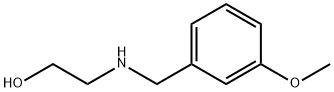 2-[(3-METHOXYBENZYL)AMINO]ETHANOL 结构式