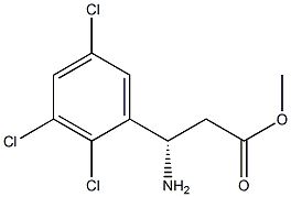 METHYL (3S)-3-AMINO-3-(2,3,5-TRICHLOROPHENYL)PROPANOATE 结构式