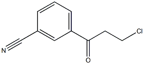 3-CHLORO-1-(3-CYANOPHENYL)-1-OXOPROPANE 结构式