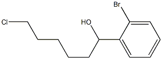 1-(2-Bromophenyl)-6-chloro-1-hexanol 结构式