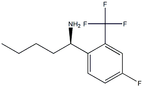 (1R)-1-[4-FLUORO-2-(TRIFLUOROMETHYL)PHENYL]PENTYLAMINE 结构式