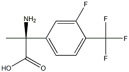 (2S)-2-Amino-2-[3-fluoro-4-(trifluoromethyl)phenyl]propanoic acid 结构式