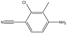 4-氨基-2-氯-3-甲基苯腈 结构式