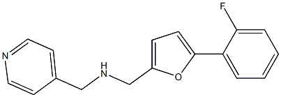 1-(5-(2-FLUOROPHENYL)-2-FURYL)-N-(PYRIDIN-4-YLMETHYL)METHANAMINE 结构式