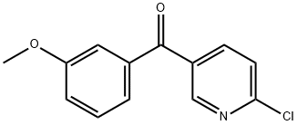 2-CHLORO-5-(3-METHOXYBENZOYL)PYRIDINE 结构式