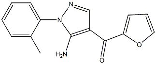 (5-AMINO-1-O-TOLYL-1H-PYRAZOL-4-YL)(FURAN-2-YL)METHANONE 结构式