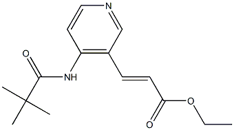 Ethyl 3-(4-trimethylacetamido-3-pyridyl)acrylate