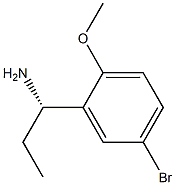 (1S)-1-(5-Bromo-2-methoxyphenyl)propylamine 结构式