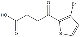 4-(3-BROMO-2-THIENYL)-4-OXOBUTYRIC ACID 结构式
